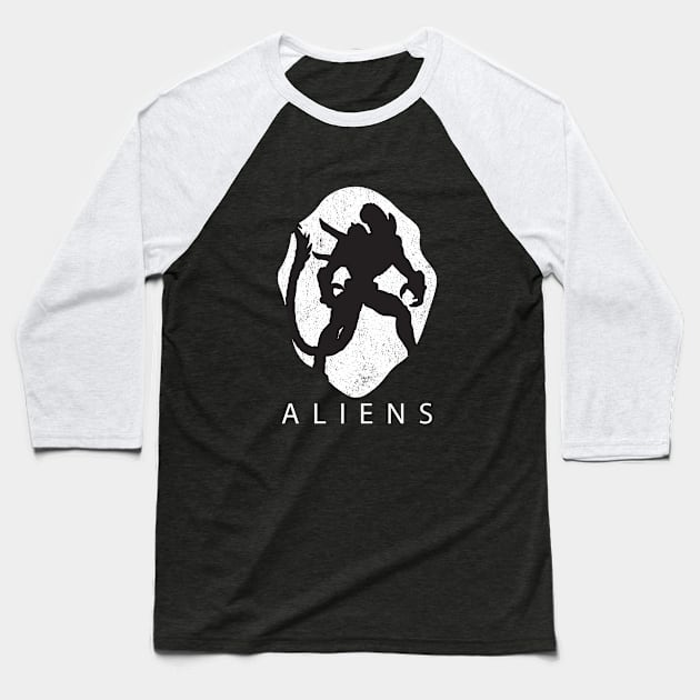Aliens Baseball T-Shirt by aidreamscapes